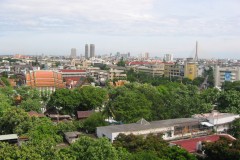 Výhľad z chrámu Wat Saket na mesto