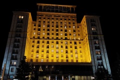 Kyjev_hotel_Ukrajina_evening