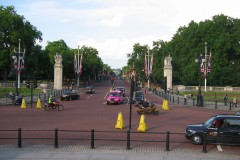 Pohľad od Buckingham palace na The Mall