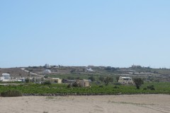 Typická krajina Santorini